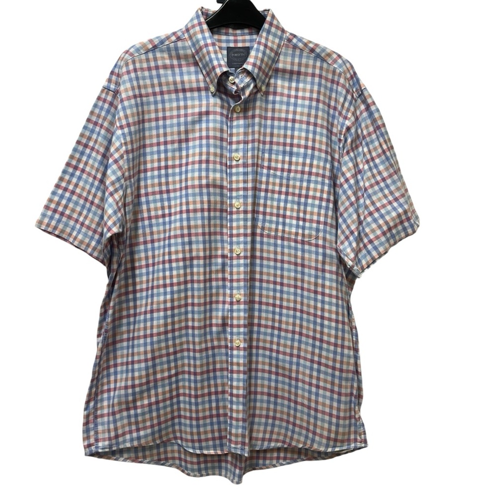 Forsyth Of Canada Men’s Short Sleeve Button Down Shirt Size Large